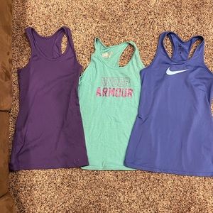 Nike/Under Armour tank tops. Youth Large $10